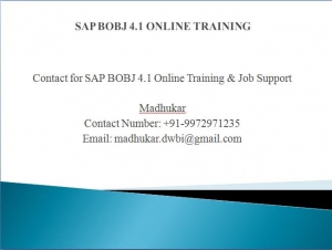 BO(bobj)Online Training, Join Free - Demo 100%Job Oriented T
